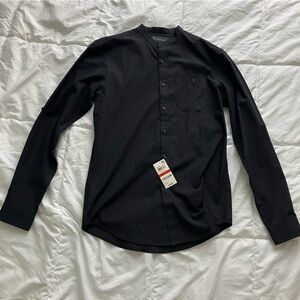 Black button down shirt